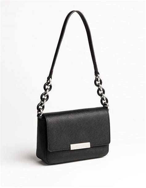 Black Leather Mini Shoulder Bag 